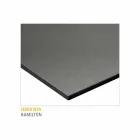 Mesa de cocina en laminado Fenix y aluminio negro Made in Italy - Lingotto Viadurini