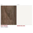 Mesa de cocina en HPL con fina base de metal Made in Italy - Pinocho Viadurini