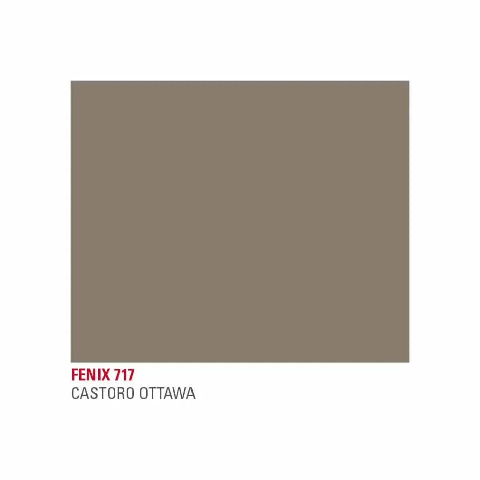 Mesa de cocina de metal pintado con tapa en Fenix Made in Italy - Efisto Viadurini