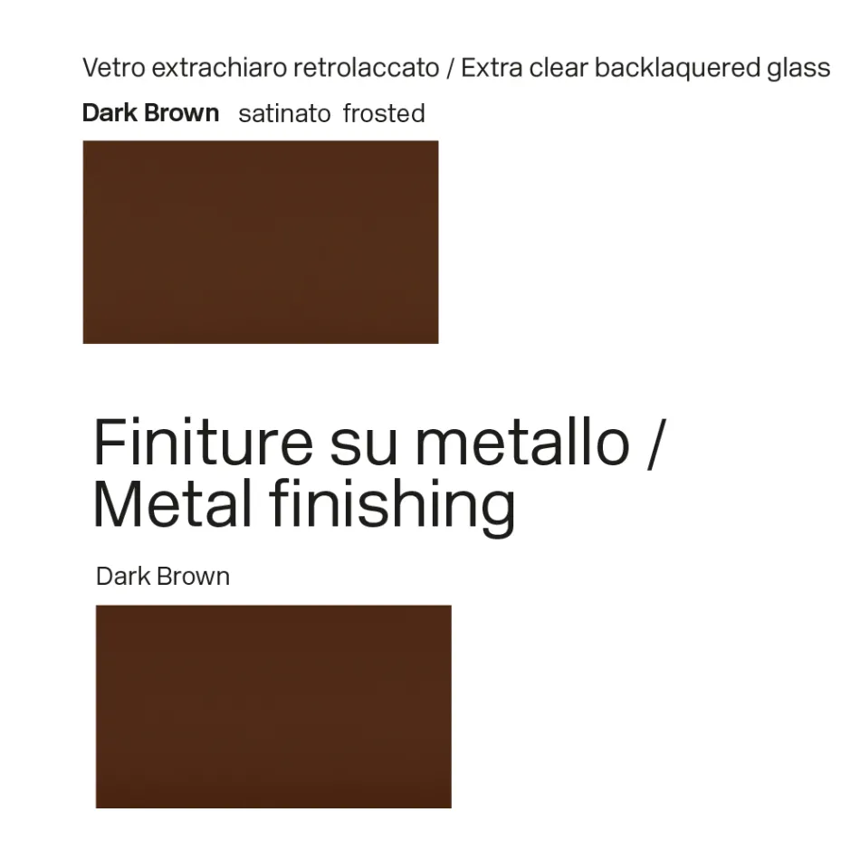 Mesa de cristal de 300 cm con base metálica, fabricada en Italia. Diseño: Lunaria. Viadurini