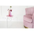 Mesa de centro de diseño en plexiglás transparente o ahumado - Draco Viadurini