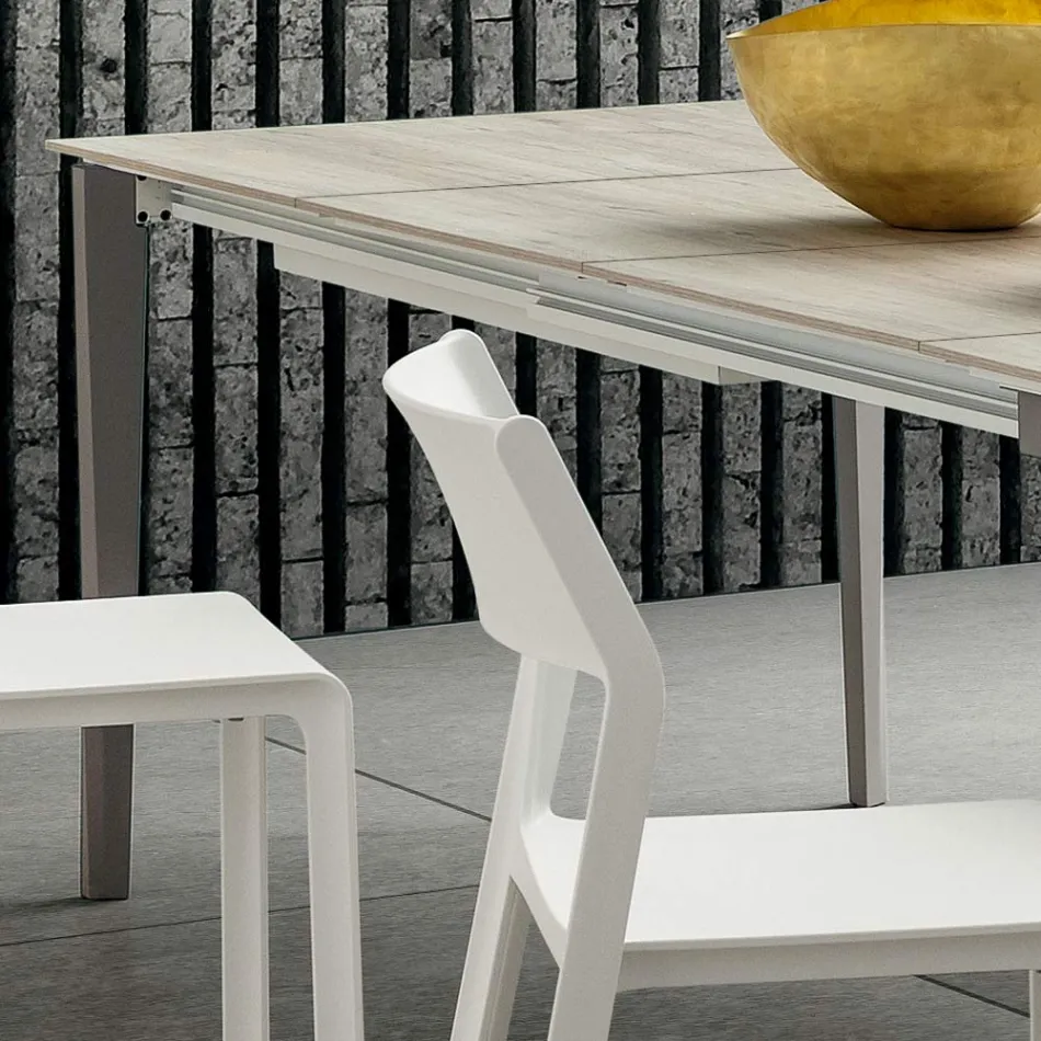 Mesa de Cocina Extensible hasta 240 cm en HPL Made in Italy - Fantástica Viadurini