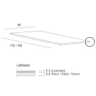 Mesa de cocina extensible de cerámica laminada fina Made in Italy - Efisto Viadurini