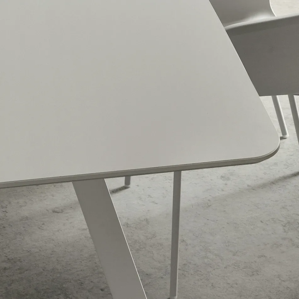 Mesa de cocina con tapa de barril en Fenix Made in Italy, Lujo - Lingotto Viadurini