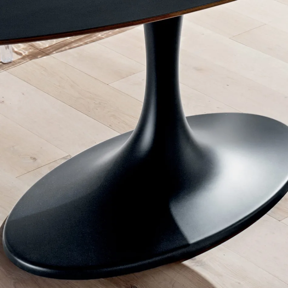 Mesa de Cocina en Fénix y Mármol Sintético Lacado Made in Italy - Brontolo Viadurini