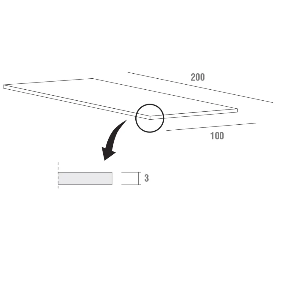 Mesa de cocina en Fenix y metal blanco de calidad Made in Italy - Carlino Viadurini
