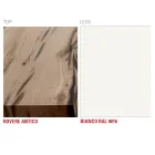 Mesa de cocina en madera y metal Made in Italy, alta calidad - Dotto Viadurini