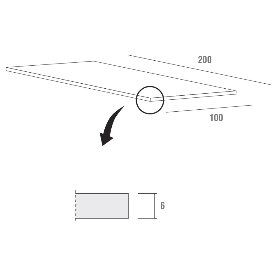 Mesa de cocina en madera y metal Made in Italy, alta calidad - Dotto Viadurini