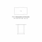 Mesa de cocina de madera maciza y metal fabricada en Italia, Flora. Viadurini