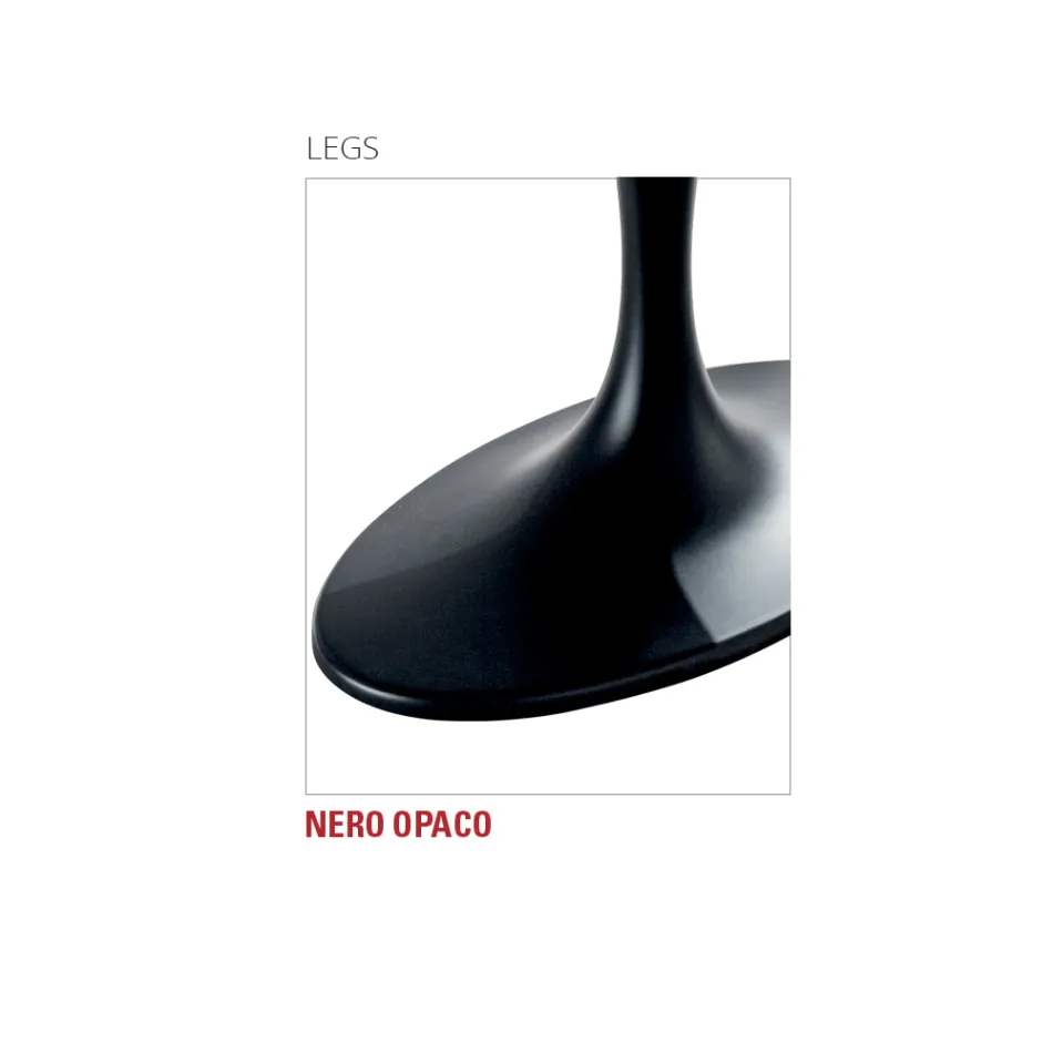 Mesa de cocina de lujo en vidrio templado y mármol Made in Italy - Brontolo Viadurini