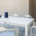 Mesa Exterior Extensible a 250 cm en Metal Made in Italy - Beverly Viadurini