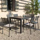 Mesa Exterior Extensible a 250 cm en Metal Made in Italy - Beverly Viadurini