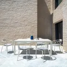 Mesa Exterior Extensible a 250 cm en Metal Made in Italy - Beverly Viadurini