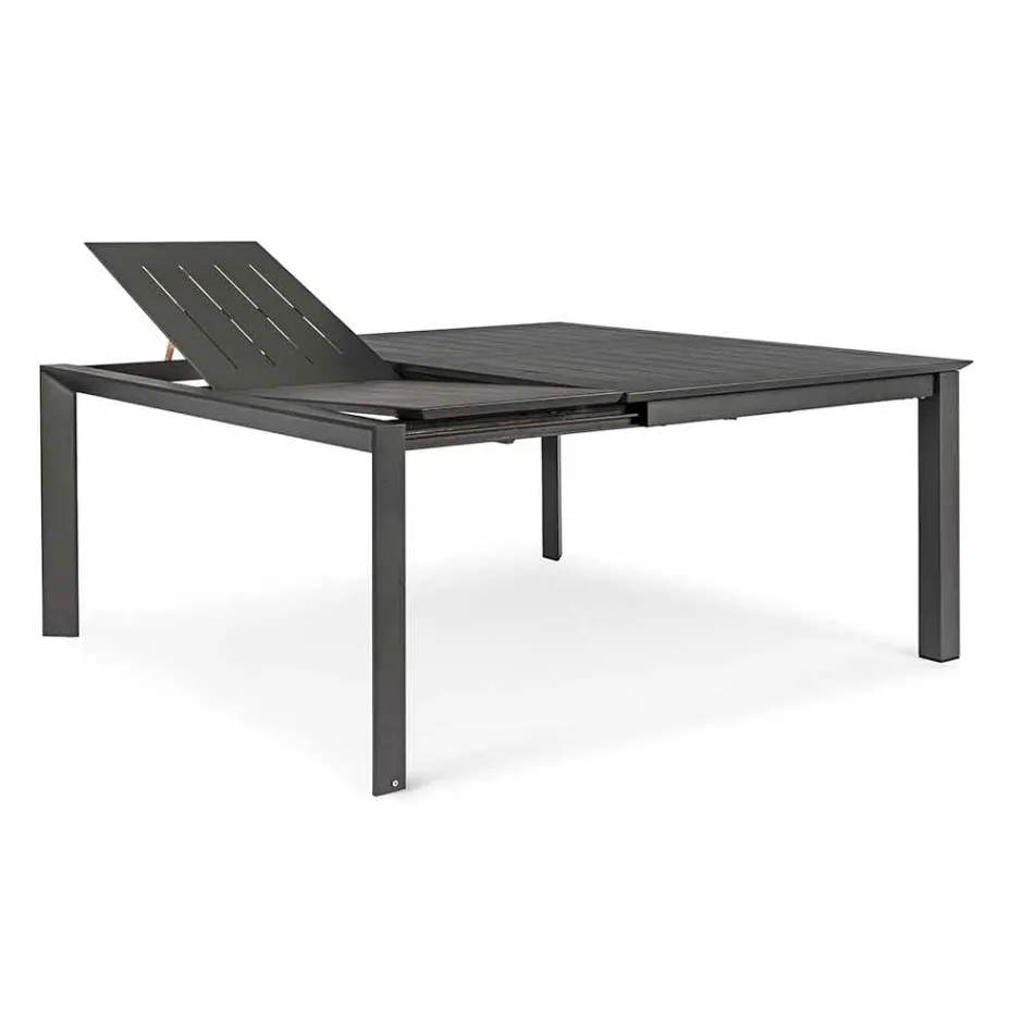 Mesa de exterior extensible hasta 160 cm en aluminio Homemotion - Andries Viadurini