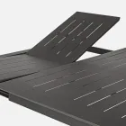 Mesa de exterior extensible hasta 160 cm en aluminio, Homemotion - Andries Viadurini