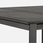 Mesa de exterior extensible hasta 160 cm en aluminio, Homemotion - Andries Viadurini