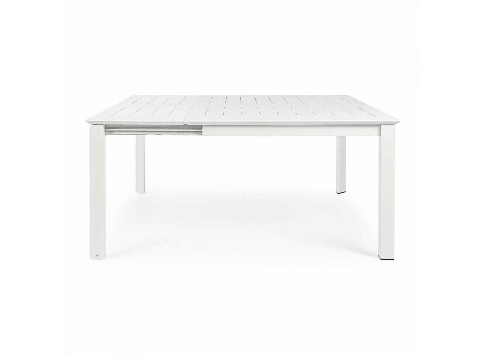 Mesa de exterior extensible hasta 160 cm en aluminio Homemotion - Andries Viadurini
