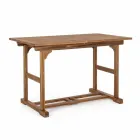 Mesa de exterior extensible hasta 160 cm en madera de acacia - Nube Viadurini
