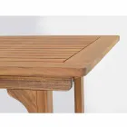 Mesa de exterior extensible hasta 160 cm en madera de acacia - Nube Viadurini