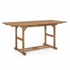 Mesa de exterior extensible hasta 160 cm en madera de acacia - Nube Viadurini