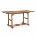Mesa de exterior extensible hasta 160 cm en madera de acacia - Nube