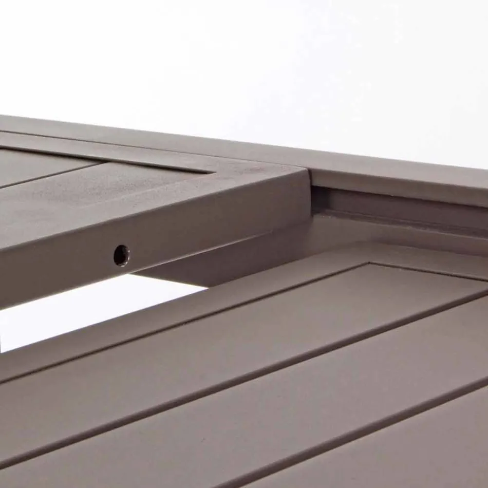 Mesa de exterior extensible hasta 240 cm en aluminio, Homemotion - Arold Viadurini