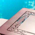 Mesa de exterior artesanal de hierro pintado Made in Italy - Zagato Viadurini