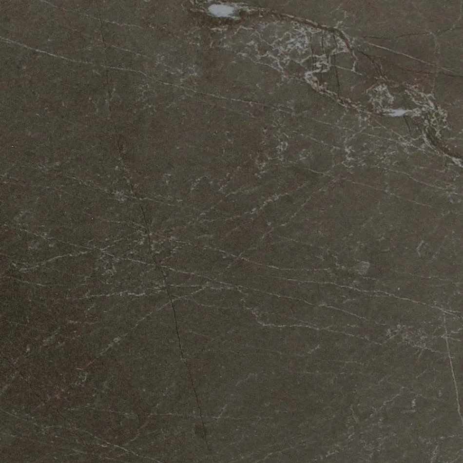 Mesa de exterior con base de madera y tapa de cerámica marrón Pulpis - Infinity Viadurini