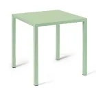 Mesa Exterior con Estructura de Acero Galvanizado Made in Italy - Azul Viadurini