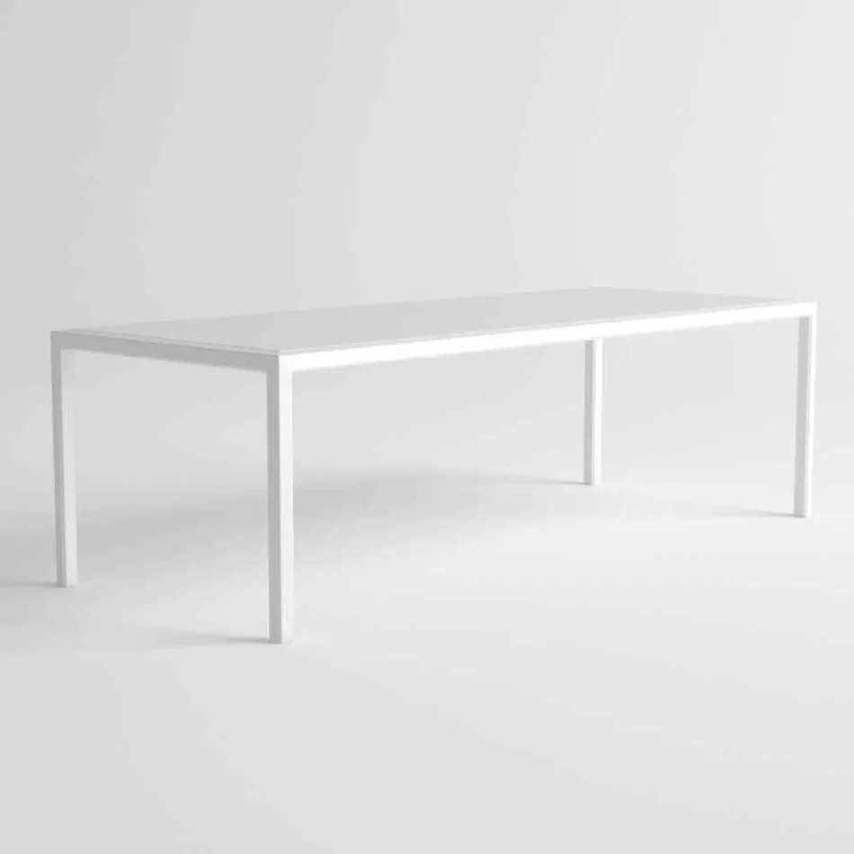 Mesa de exterior de aluminio de diseño moderno para jardín - Mississippi2 Viadurini