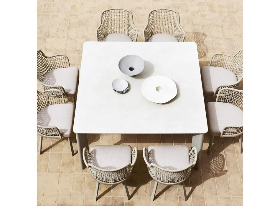 Tablero de mesa para exteriores Hpl o cerámica Made in Italy - Plinto by Varaschin Viadurini