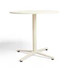 Mesa Redonda de Exterior Diámetro 75 cm en Aluminio Beige - Brisea Viadurini