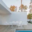 Mesa de Jardín Extensible hasta 240 cm en Aluminio Blanco o Topo - Franz Viadurini