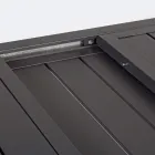 Mesa de Jardín Extensible hasta 240 cm en Aluminio Blanco o Topo - Franz Viadurini