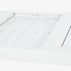 Mesa de Jardín Extensible hasta 240 cm en Aluminio Blanco o Topo - Franz Viadurini