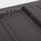 Mesa de Jardín Extensible hasta 240 cm en Aluminio Blanco o Topo - Franz Viadurini