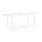 Mesa de Jardín Extensible hasta 240 cm en Aluminio Blanco o Topo - Franz Viadurini