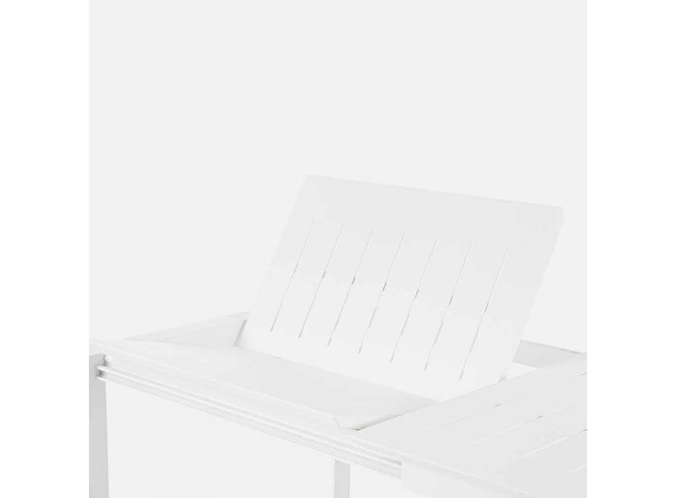 Mesa de jardín extensible hasta 240 cm en aluminio Homemotion - Pemberton Viadurini