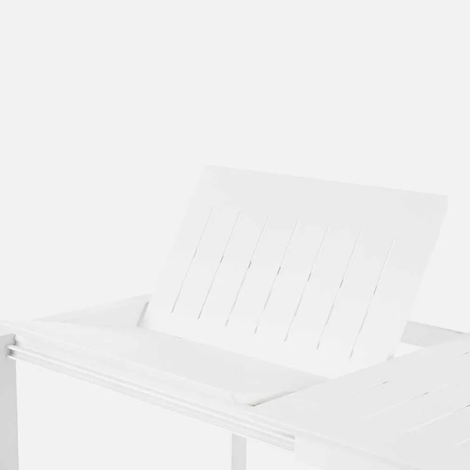 Mesa de jardín extensible hasta 240 cm en aluminio Homemotion - Pemberton Viadurini