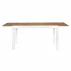 Mesa de jardín extensible en aluminio blanco Modern Homemotion - Sciullo Viadurini