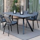 Base de mesa de jardín en acero galvanizado con tapa de HPL Made in Italy - Brienne Viadurini