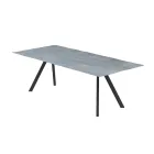 Base de mesa de jardín en acero galvanizado con tapa de HPL Made in Italy - Brienne Viadurini