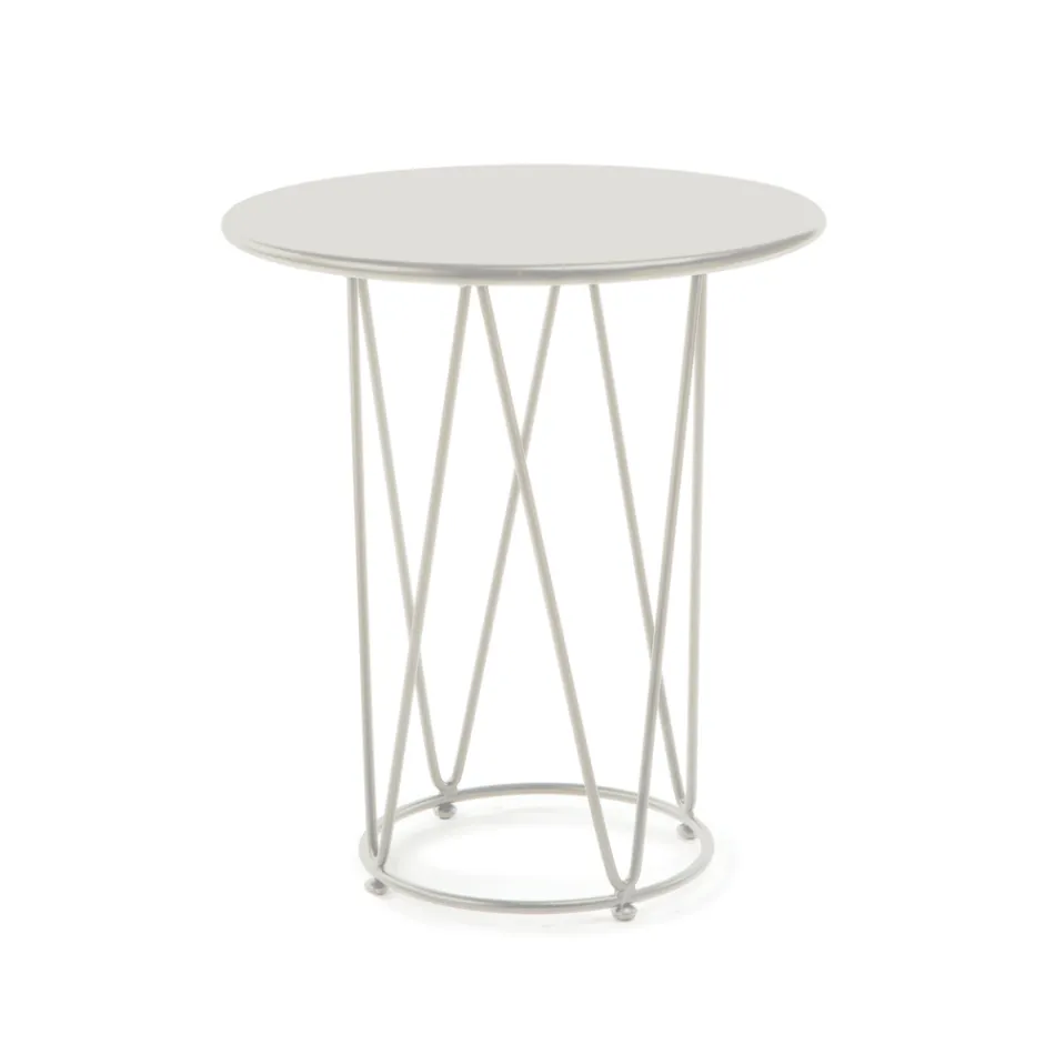 Mesa de jardín de acero de varios tamaños Made in Italy - Brienne Viadurini