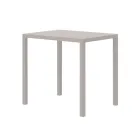 Mesa de Jardín Rectangular de Acero Galvanizado Made in Italy - Azul Viadurini