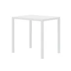 Mesa de Jardín Rectangular de Acero Galvanizado Made in Italy - Azul Viadurini