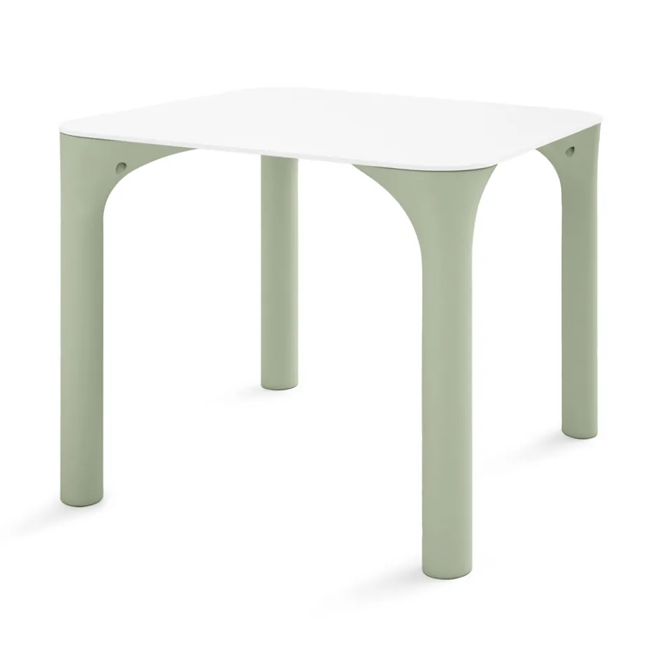 Mesa de jardín en Hpl con patas de polietileno Made in Italy - Glen Viadurini