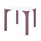 Mesa de jardín en Hpl con patas de polietileno Made in Italy - Glen Viadurini