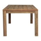 Mesa de jardín de madera de teca reciclada moderna - Gudrun Viadurini