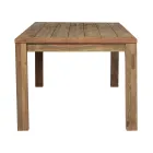 Mesa de jardín rectangular hecha de teca reciclada - Elianto  Viadurini