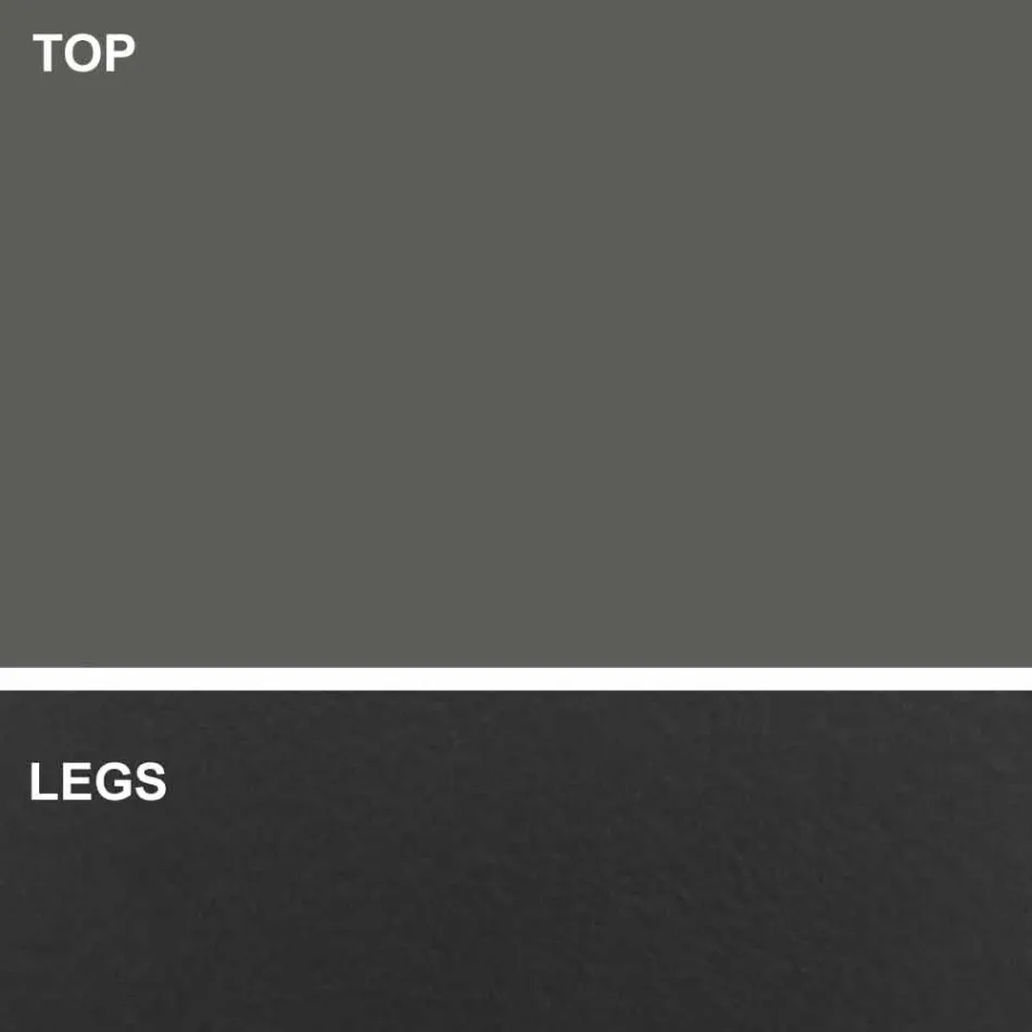 Mesa de comedor de lujo Made in Italy en forma de barril en Fenix y acero - Settimmio Viadurini